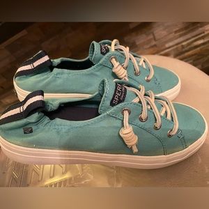 (EUC) SPERRY TOP-SIDER CREST EBB WOMENS TEAL SNEAKERS SIZE 7M